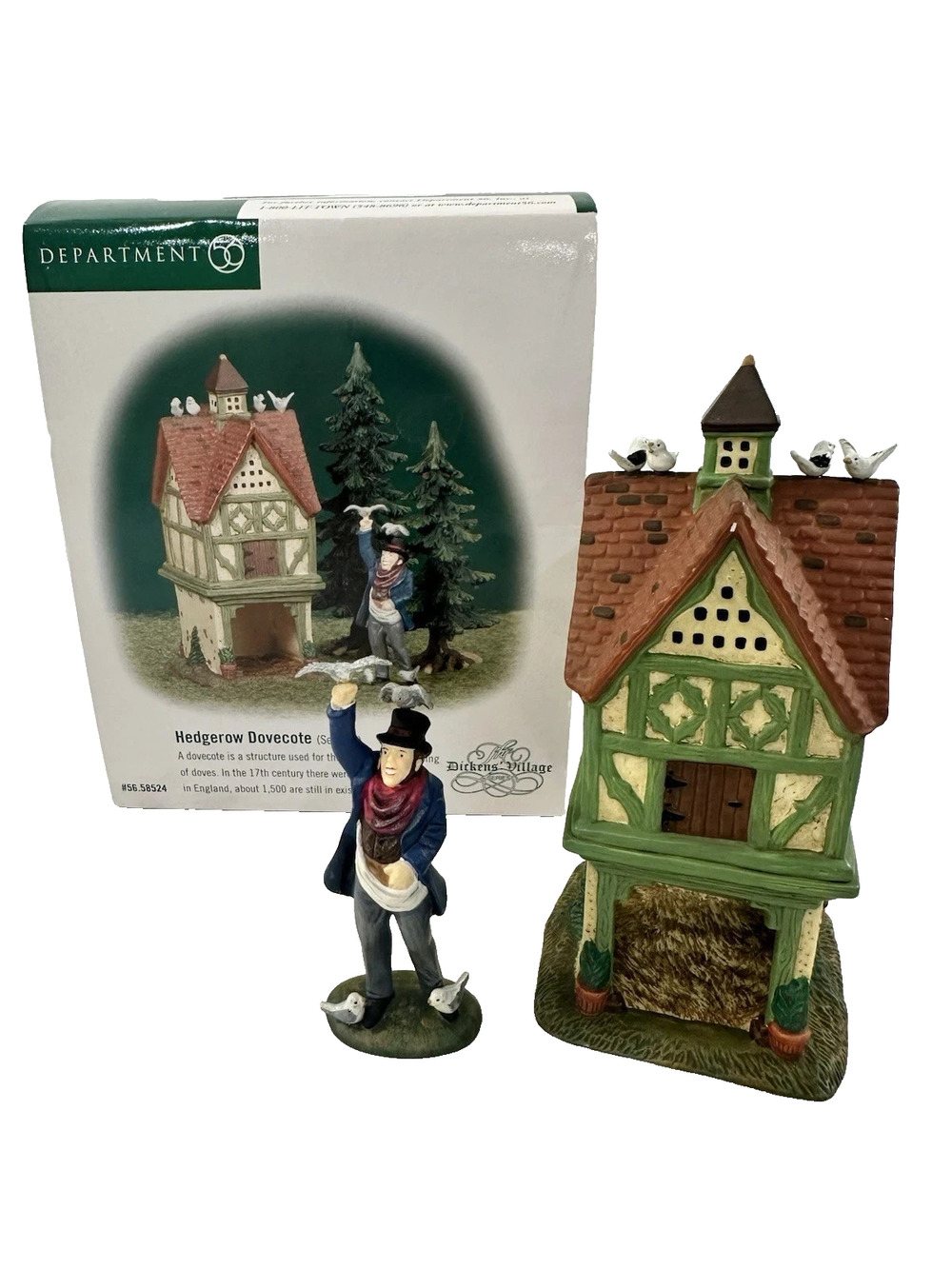 Department 56 Hedgerow Dovecote Set of 2 Dickens' Village Series #58524U New